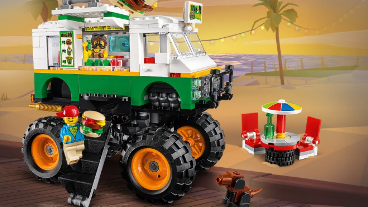LEGO Creator 3 in 1  31104  Грузовик Монстрбургер Обзор набора