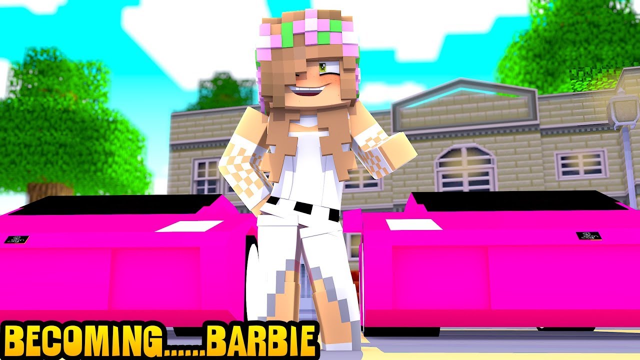 Little Kelly Becomes Barbie Minecraft Little Kelly Youtube
