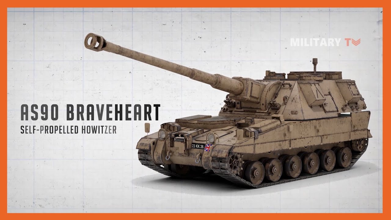 The British AS90 Self Propelled Howitzer Artillery Review YouTube