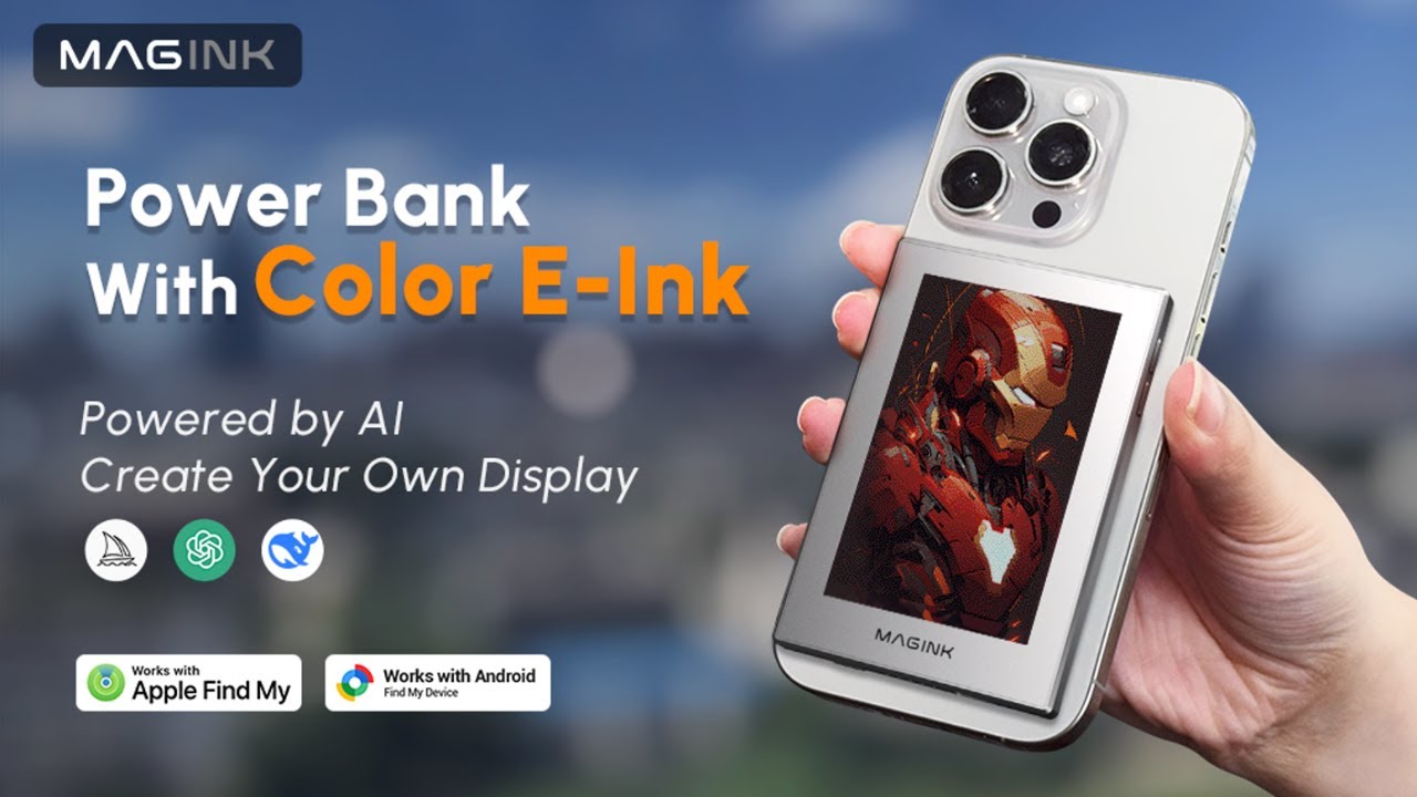MagInk｜AI でカスタマイズ可能なカラー E-Ink ディスプレイ搭載