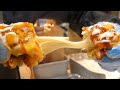 치즈가 쭈~욱 늘어나는 치즈 핫도그 - 통인시장 총각네 호떡 Mozzarella Cheese Ramen Hotdog - Korean Street Food