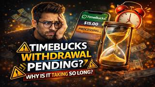 TimeBucks Withdrawal Pending? What Triggers Processing | Payment System Explained