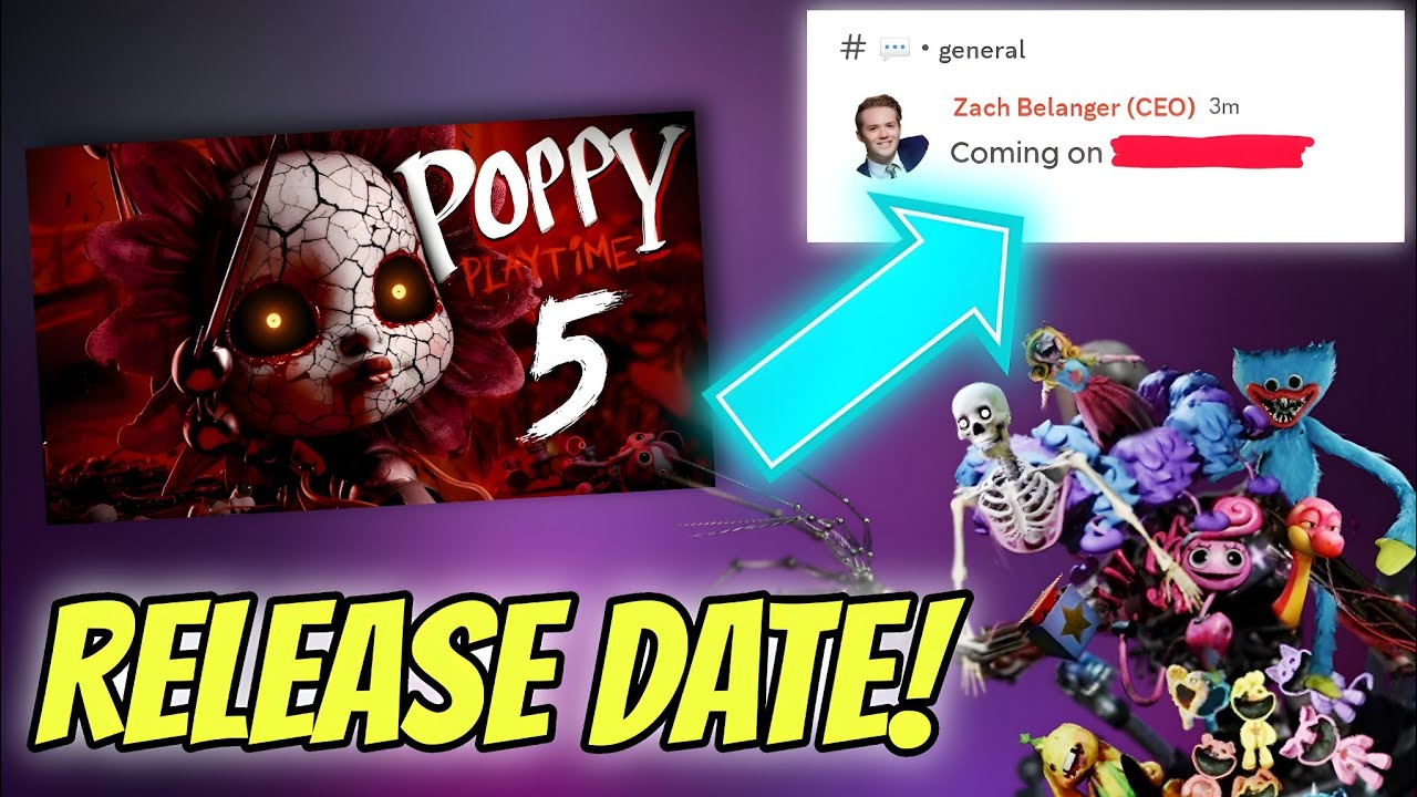 POPPY PLAYTIME CHAPTER 5 RELEASE DATE IS HERE!! 🤩 POPPY