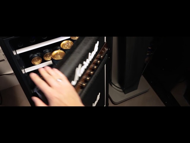 MARSHALL FRIDGE GUITAR AMP HEAD 4X12 SPEAKER CAB NEW UNBOXING VIDEO REVIEW  ESSEX RECORDING STUDIOS 
