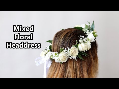Video: How To Weave A Wedding Wreath On Your Head From Flowers With Your Own Hands
