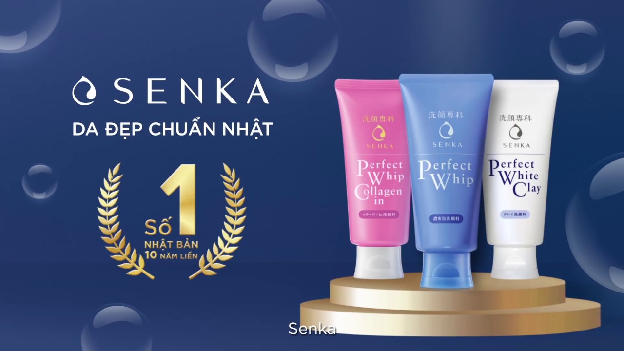 TVC SENKA Perfect Whip - Sữa rửa mặt Số 1 Nhật Bản... - youtube