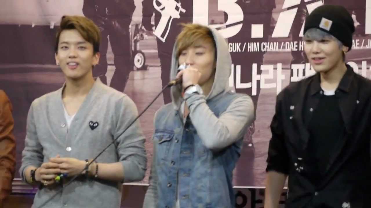 130330 BAP Daejeon fansign ending - Jongup