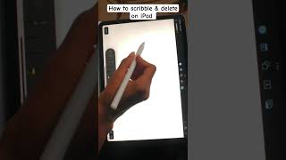 How to scribble and delete on iPad for beginners #shorts #trending #youtubeshorts #ipad #tips
