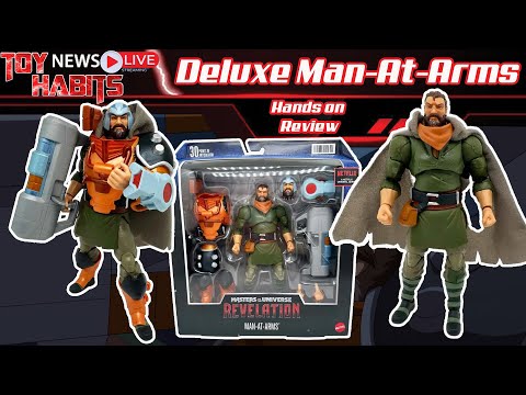 Man At Arms Deluxe Masterverse Masters of the Universe Revelation Hands On Review