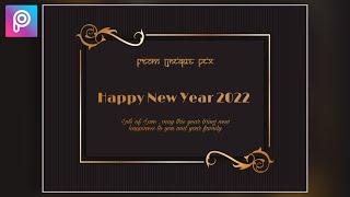 How to make Greeting Card in Mobile using @Picsart app | New year card screenshot 5