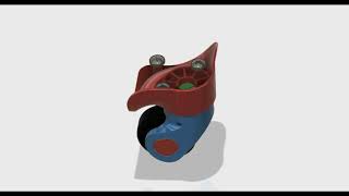 Suitcase Wheel 3D model Exploded view process and Restore home feature in fusion 360