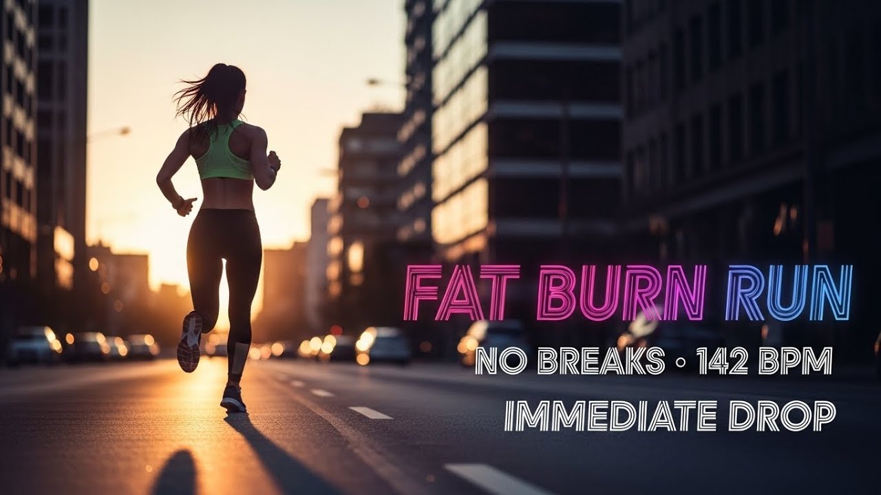 Cardio Running Fat Burn Workout Music – Sunrise City Sprint 142 BPM