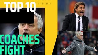 Top 10 Football Coach vs Coach Fighting! (2022).Crazy Football Fights \& Angry Moments |HD