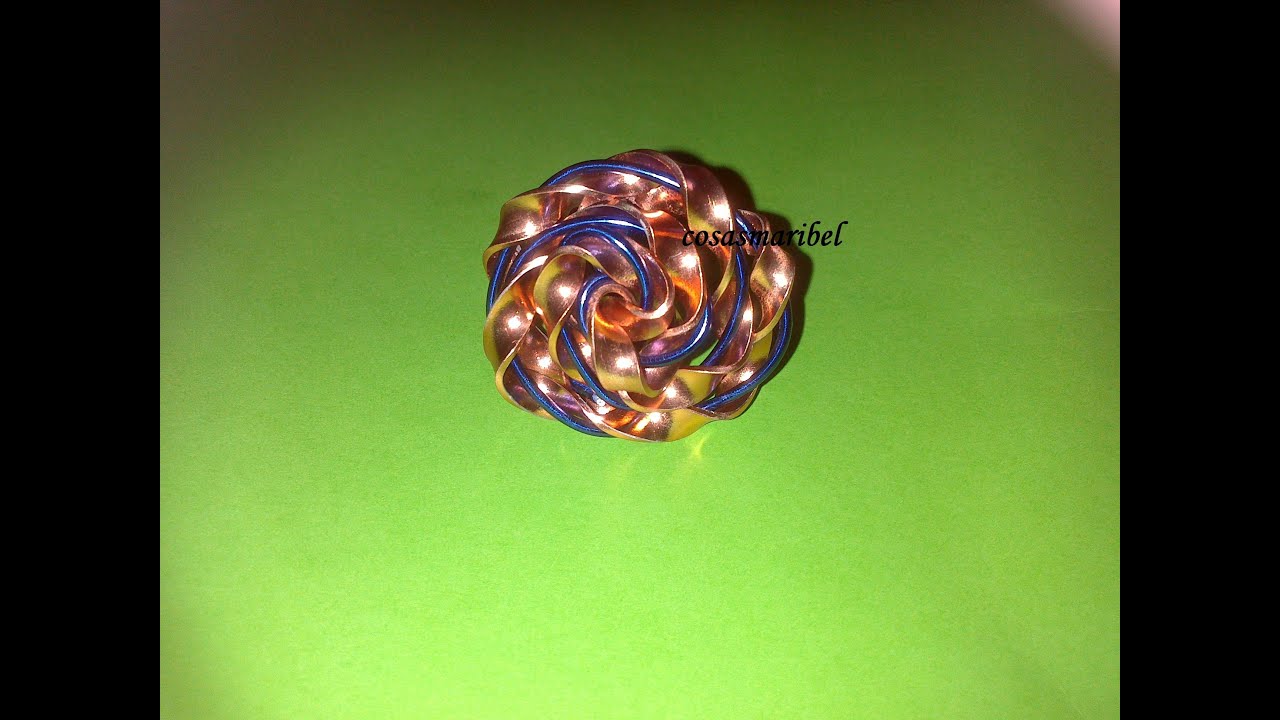 Artesanía de la bisutería ; Anillo de alambre plano II.