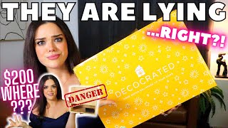 They HAVE TO BE LYING!? $200 Home Decor Box Unboxing | Decocrated Summer 2022