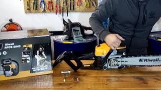 Riwall Rpcs 5040 Chain Saw Unboxing