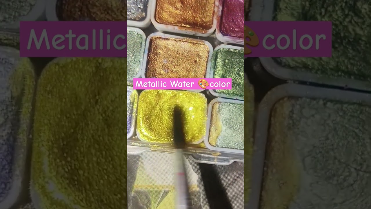 Metallic Water Paints 🎨 
