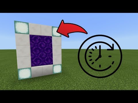 How To Make a Portal to the Future Dimension in MCPE (Minecraft PE)