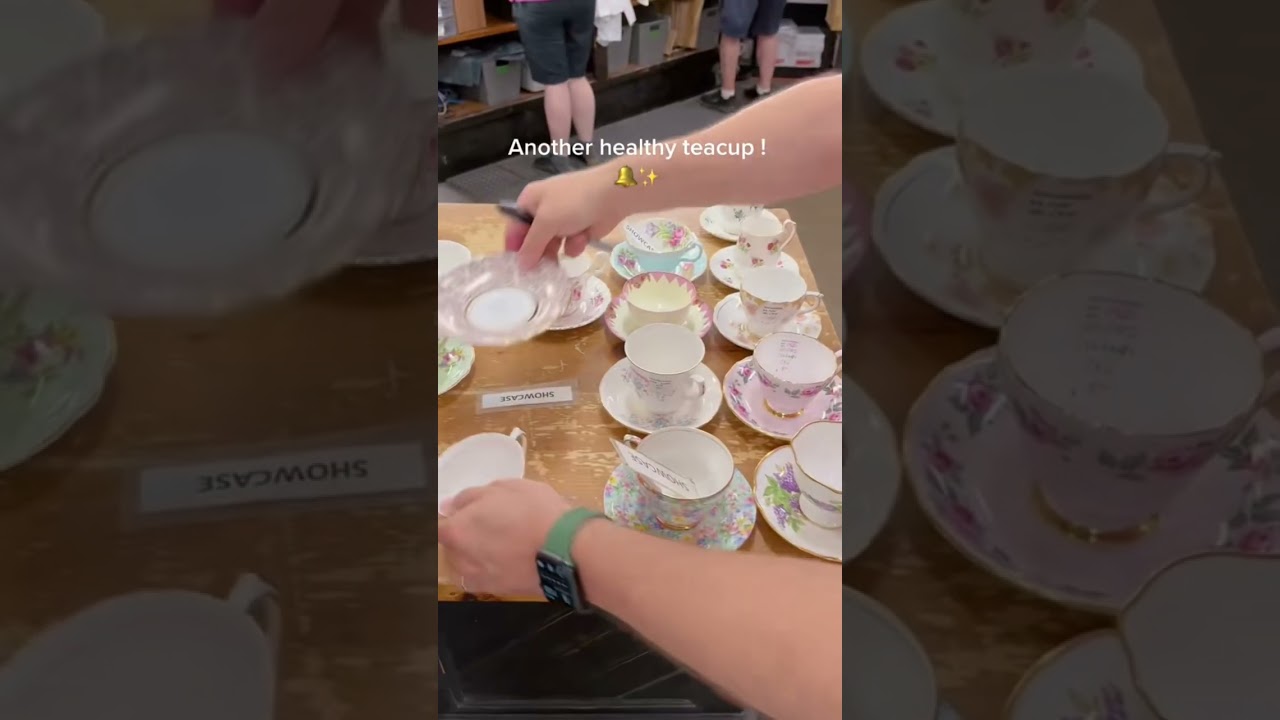 Ring test for vintage China teacups 🩷✨