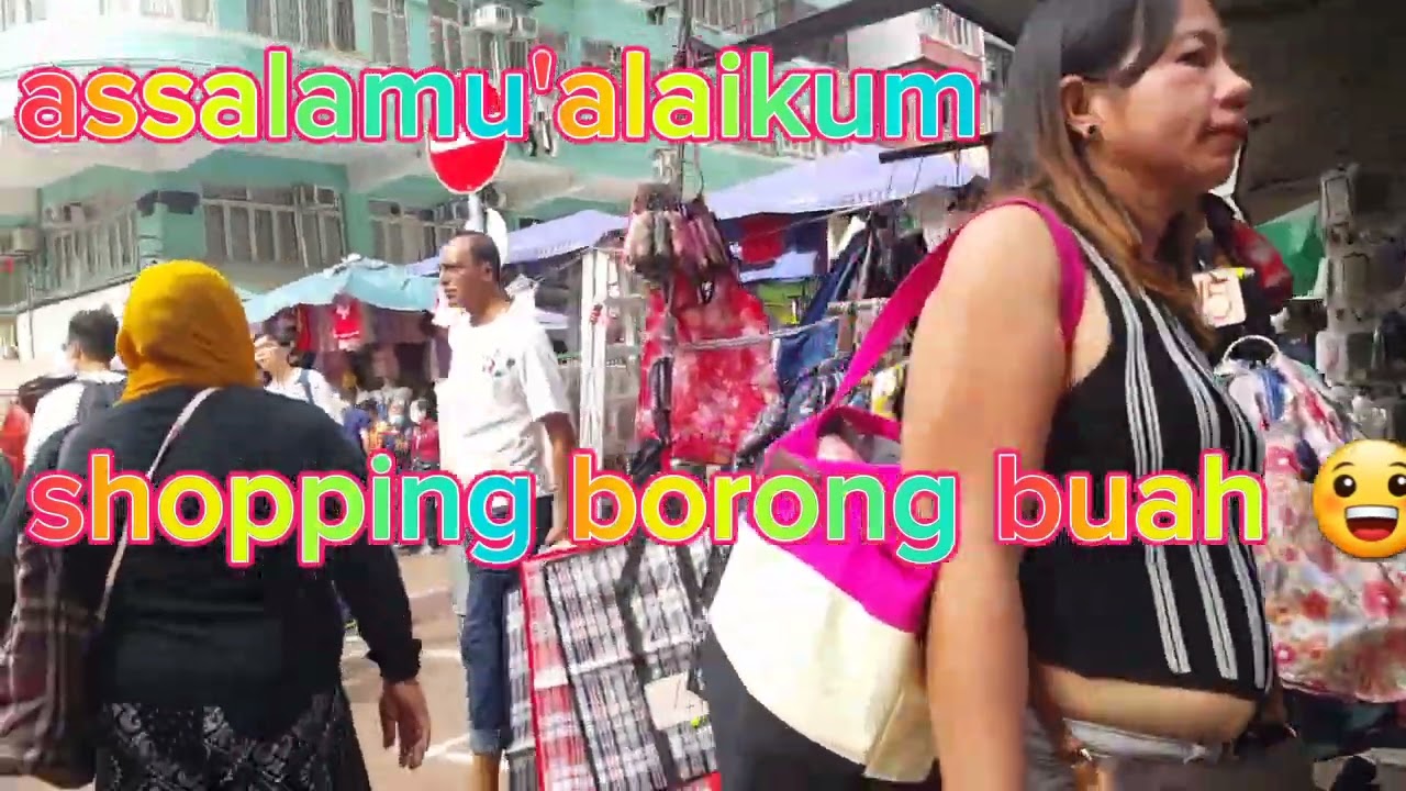 shopping di pasar murah sham shui po #vlogbmihongkong