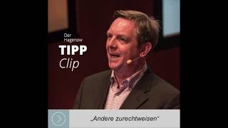 Dr. Hagenow Tipp-Clip Andere Zurechtweisen Dr. Frank Hagenow