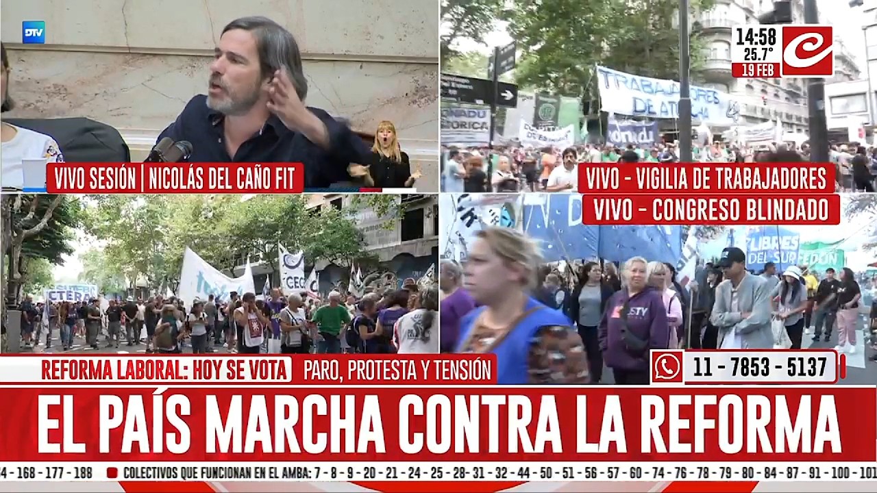 Del Caño: “No quieren debate porque saben que la mayoría está en contra de esta ley esclavista”