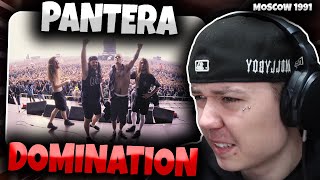 FIRST TIME HEARING 'Pantera - Domination (LIVE in MOSCOW 1991)' | GENUINE REACTION