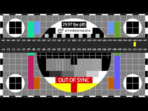 2 Minute Audio Sync Loop 29.97 DF Full HD