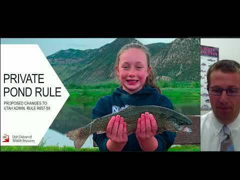 Private Pond Rule Proposed Changes to Utah Rule R657-59