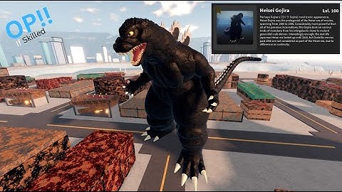 How Powerful Is MAX HEISEI GOJIRA? (OP!!) - Roblox Kaiju Universe