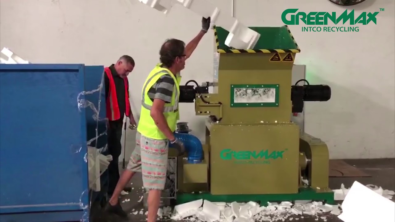 GREENMAX densifier can be used to recycle polystyrene foam beads