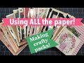 Using ALL the paper...Making Fun Crafty Packs | Rediscover Your Stash Series 2020