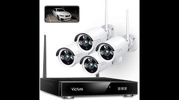 Victure Nk200 Wireless 1080P 4Channel Surveillance With Nvr Camera Kit