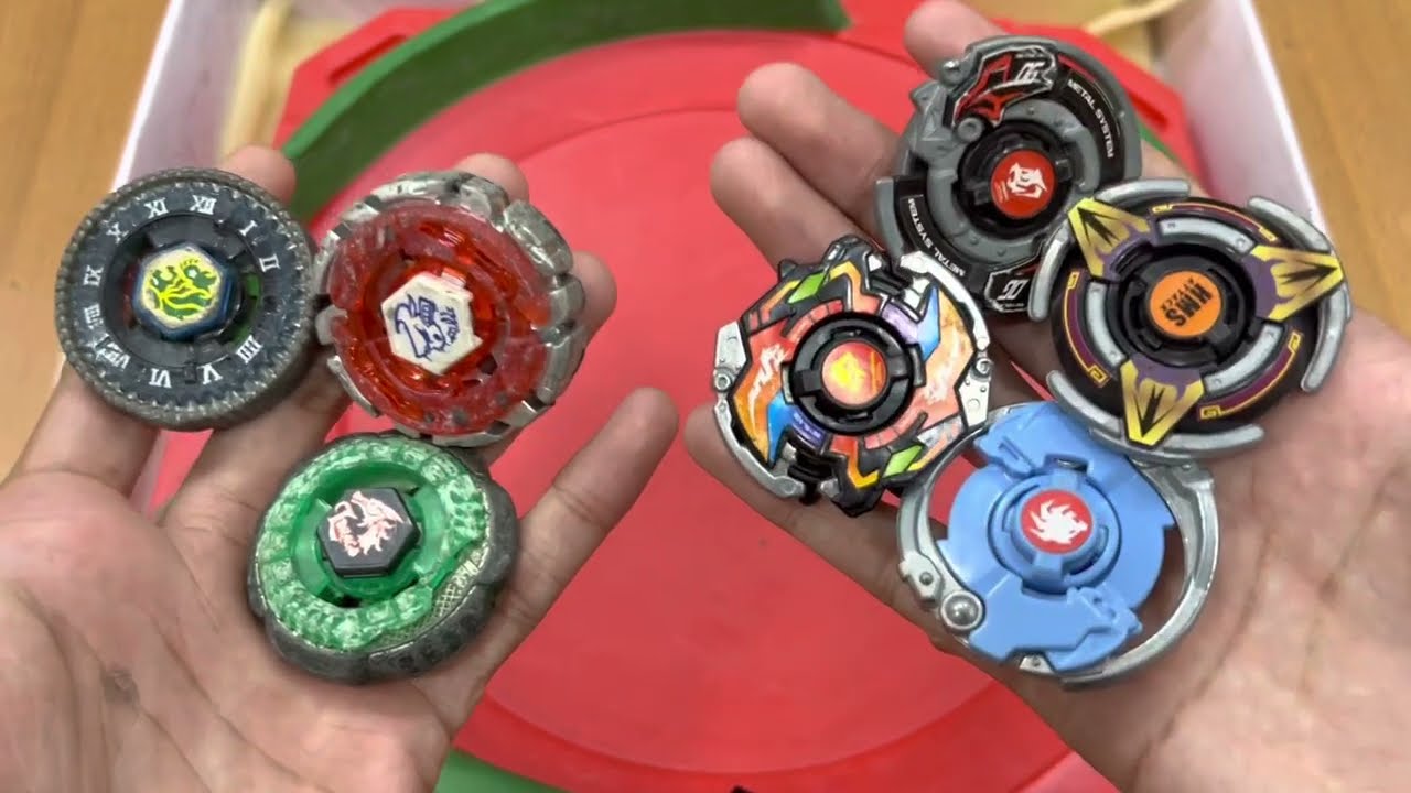 Team Fake Beyblades Vs Team HMS Beyblades ! YouTube