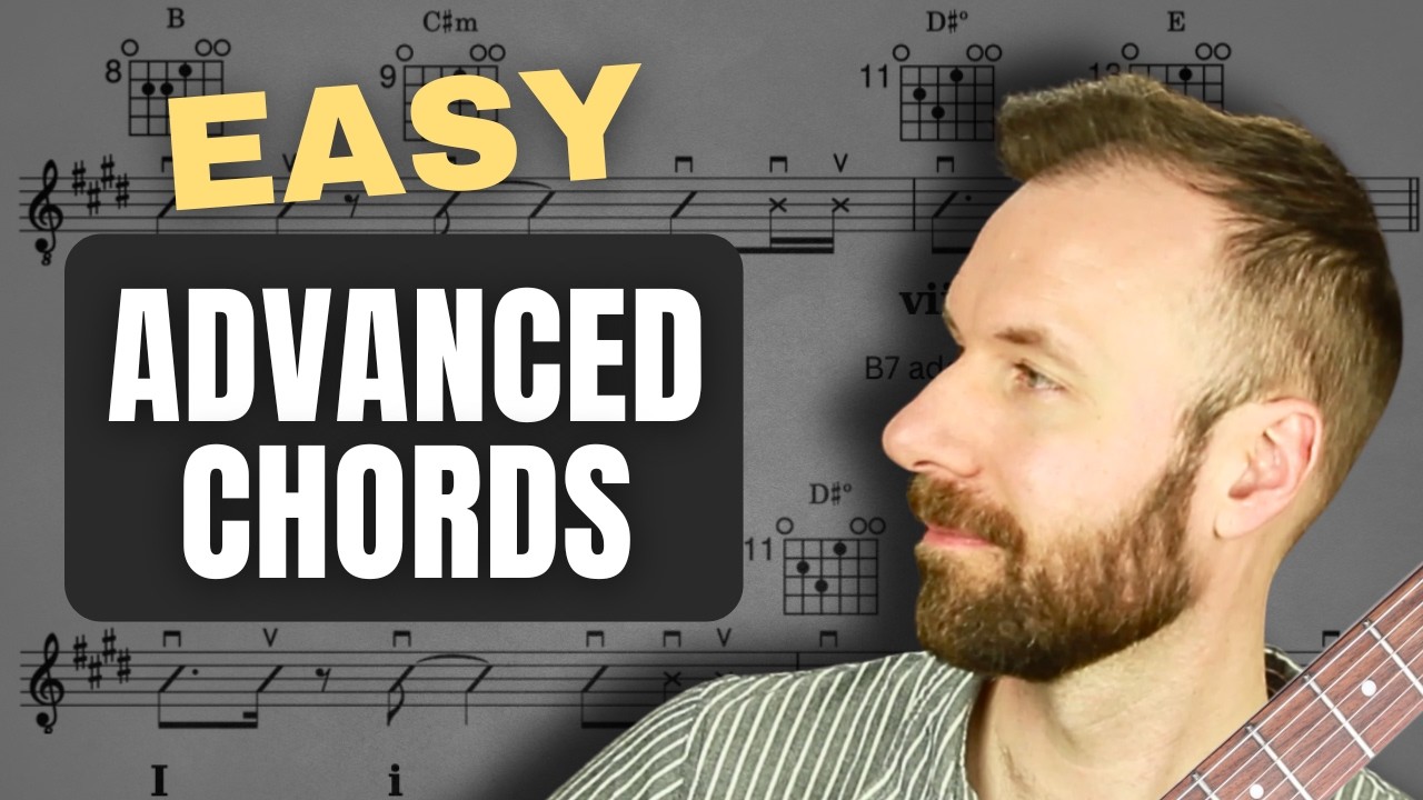 EASY Harmonically Advanced Guitar Chords That Sound AMAZING (Modal Interchange Guitar Chords in E)