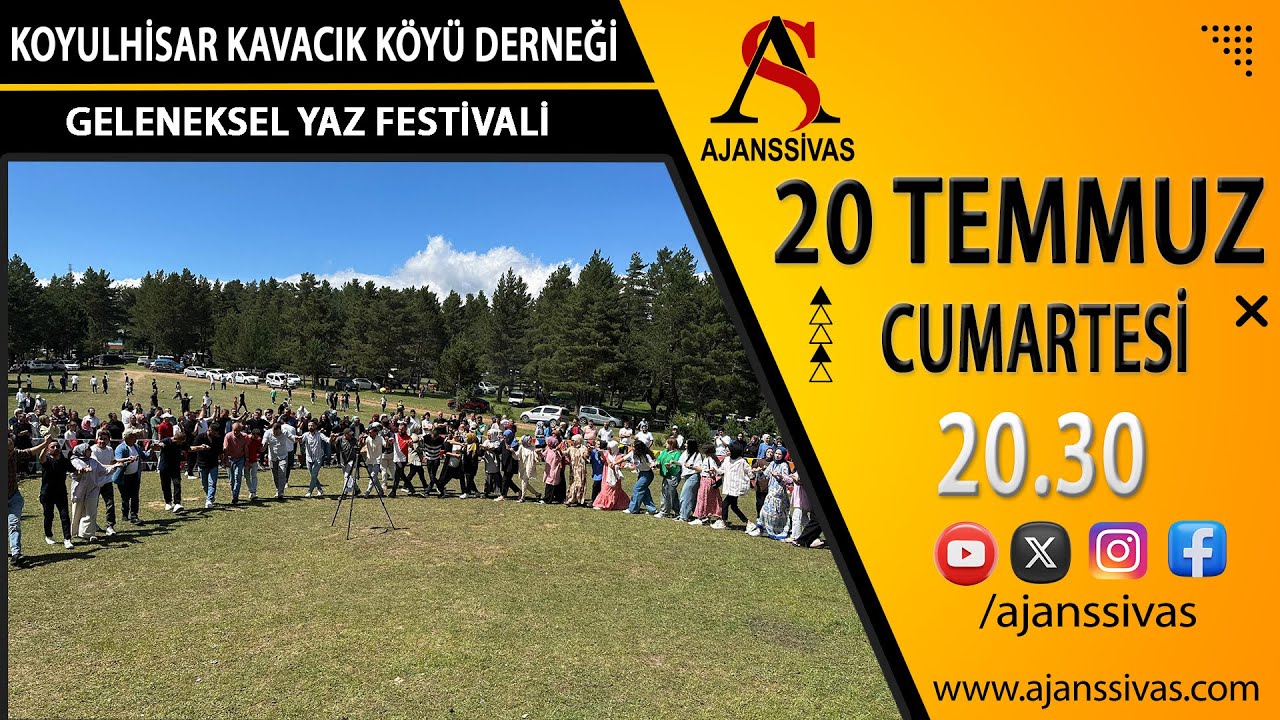 KOYULHİSAR KAVACIK KÖYÜ DERNEĞİ GELENEKSEL YAZ FESTİVALİ #ajanssivas