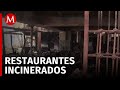 Incendios misteriosos en Acapulco, restaurantes devorados por el fuego en Playa La Condesa