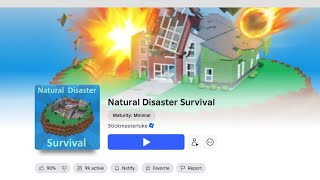 NATURAL DISASTER SURVIVAL #thanks#stickmasterluke