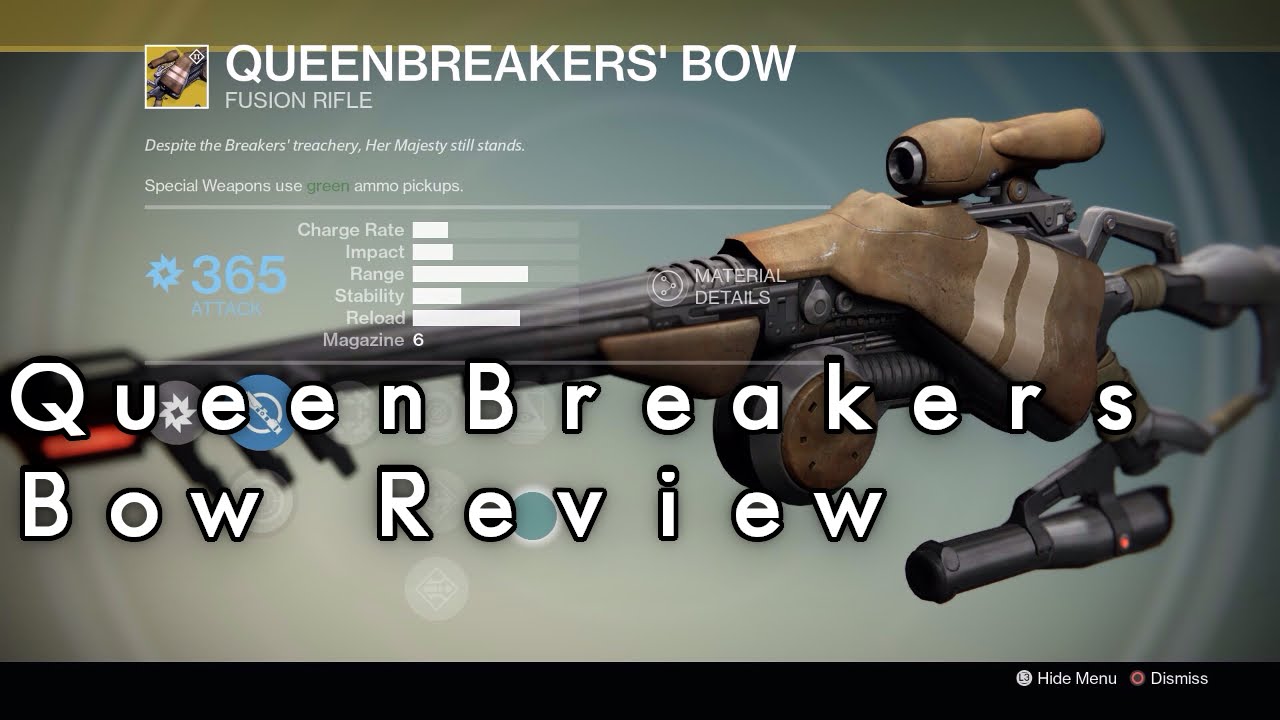 get queenbreaker how to QueenBreaker's PvP Destiny: YouTube Review   Bow