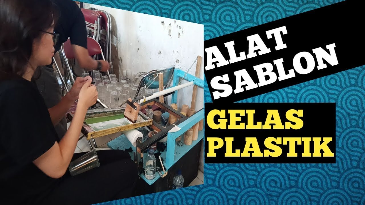  alat  sablon  gelas plastik  YouTube