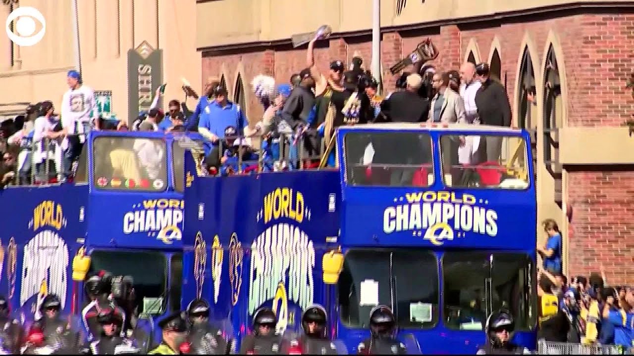 WEB EXTRA: Rams Super Bowl Victory Parade In Los Angeles