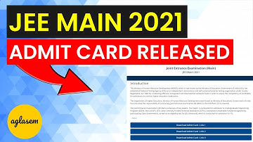 JEE Main 2021 Admit Card - How To Download Hall Ticket | Forgot Application No | Fill Undertaking