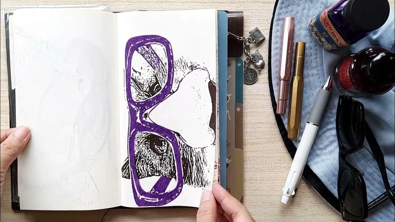 sketchbook tour no. 55 traveler's notebook md cream paper insert refill