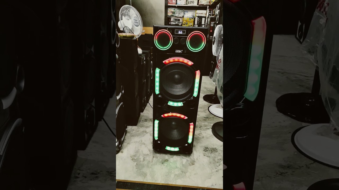 JVD NEW 12"+12" TOWER WITH ONE WIRELESS MIC