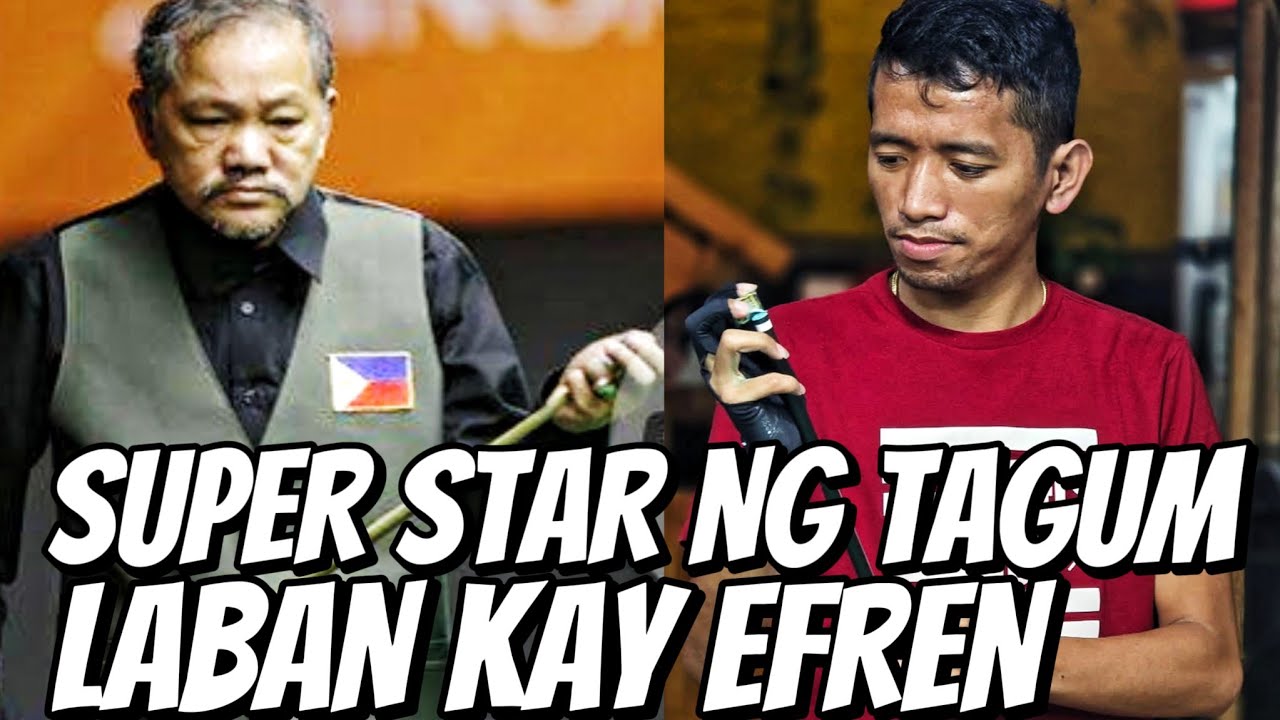 BINIGYAN NG NAPAKALALIM NA PARTIDA SI CHAMP EFREN BATA REYES NG RISING STAR NG TAGUM PANGAG LORO