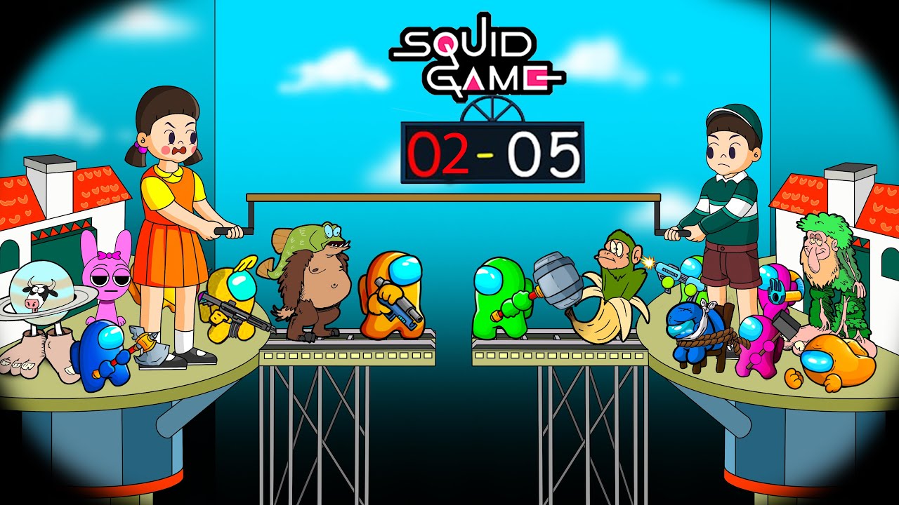 Among Us in Squid Game Season 3 Jump Rope X Sprunki eps 2 | Cartoon