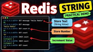 Redis Strings Explained | SET, GET & INCR Commands with Practical Demo