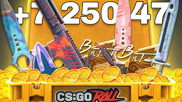 MASSIVE WINS ON HUGE CASE BATTLES ON CSGOROLL (INSANE)