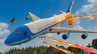 Realistic AIR FORCE ONE Plane Crashes & Shootdowns screenshot 1