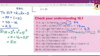 Formulae and functions | Revise for secondary 1 checkpoint week 6 L1